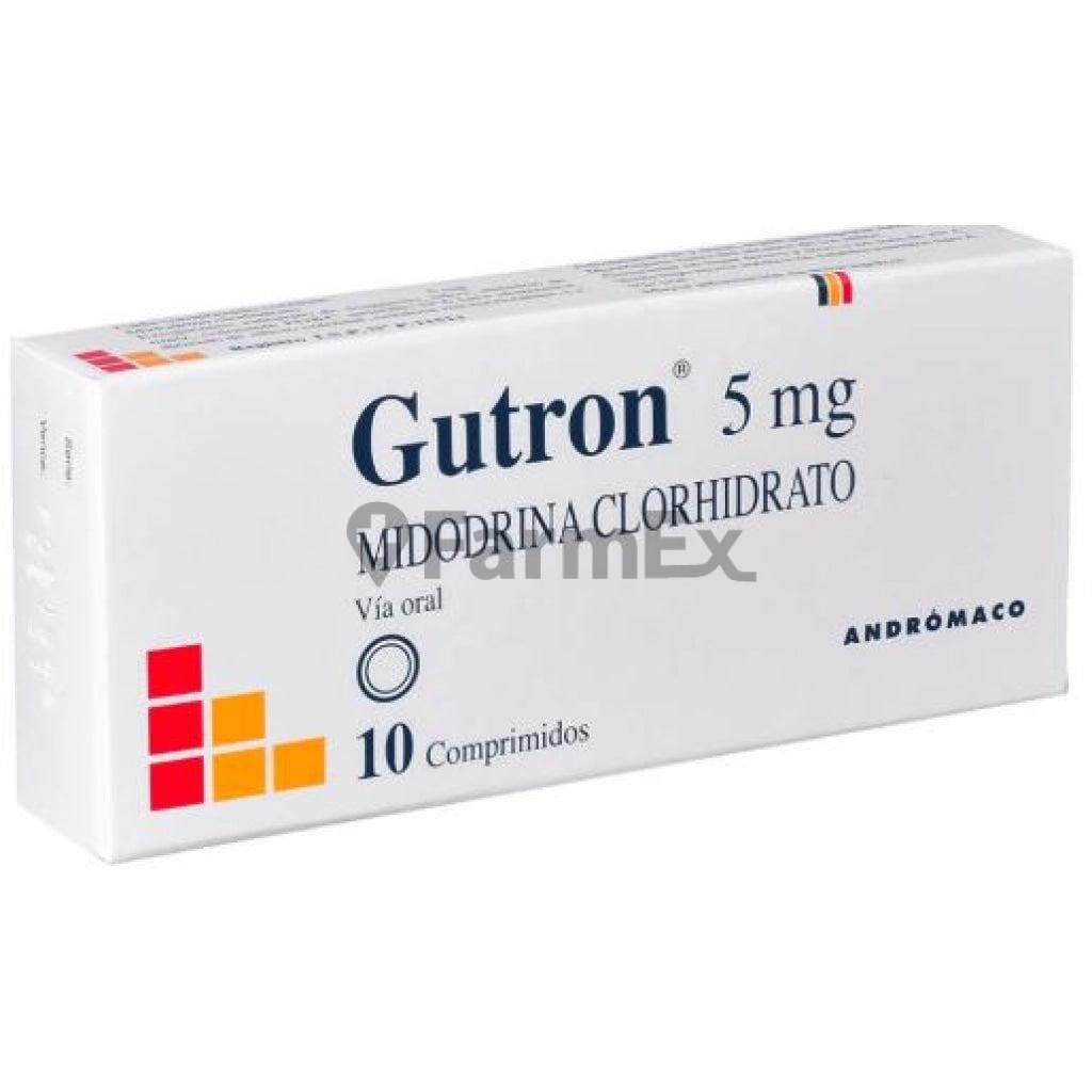 Gutron 5 mg x 10 comprimidos susc-1 de 3 meses Farmex-Suscripciones-Persistente